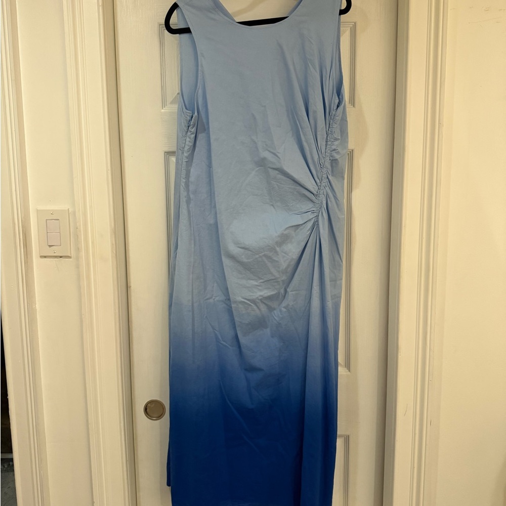 DKNY Blue Ombre Sleeveless Dress